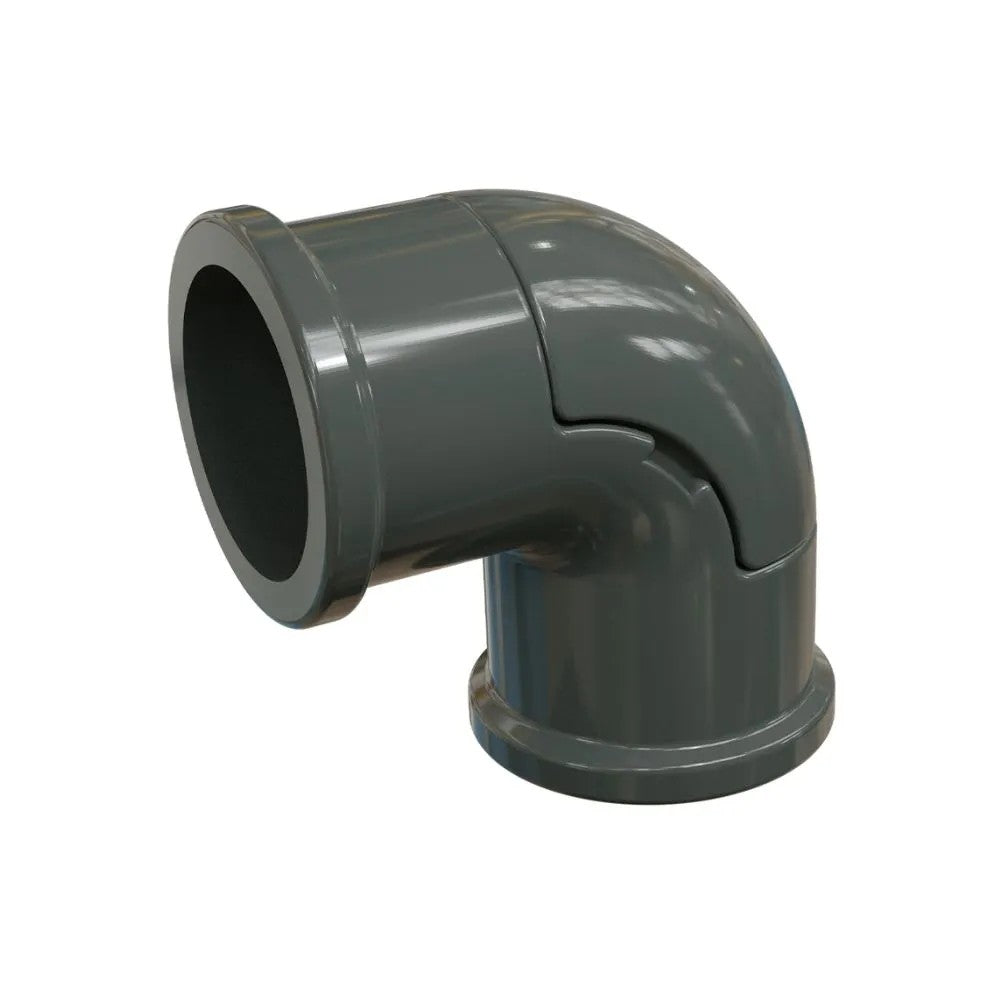 Cotovelo PVC Cinza Escuro Sem Rosca 1 Polegada Wetzel