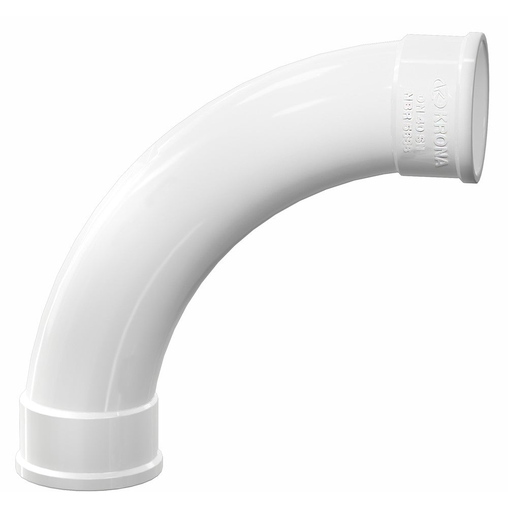 Curva Esgoto Soldável Longa 90 Graus 100mm Krona