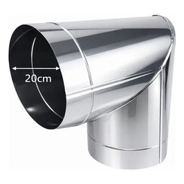 Curva L Aço Galvanizado 90 Graus 3/8 Polegada 200x200 mm TEL767