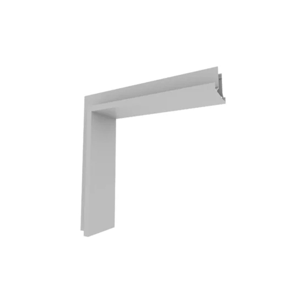 Curva para Perfil Sobrepor Teto ou Parede Linear UP Branco New Line