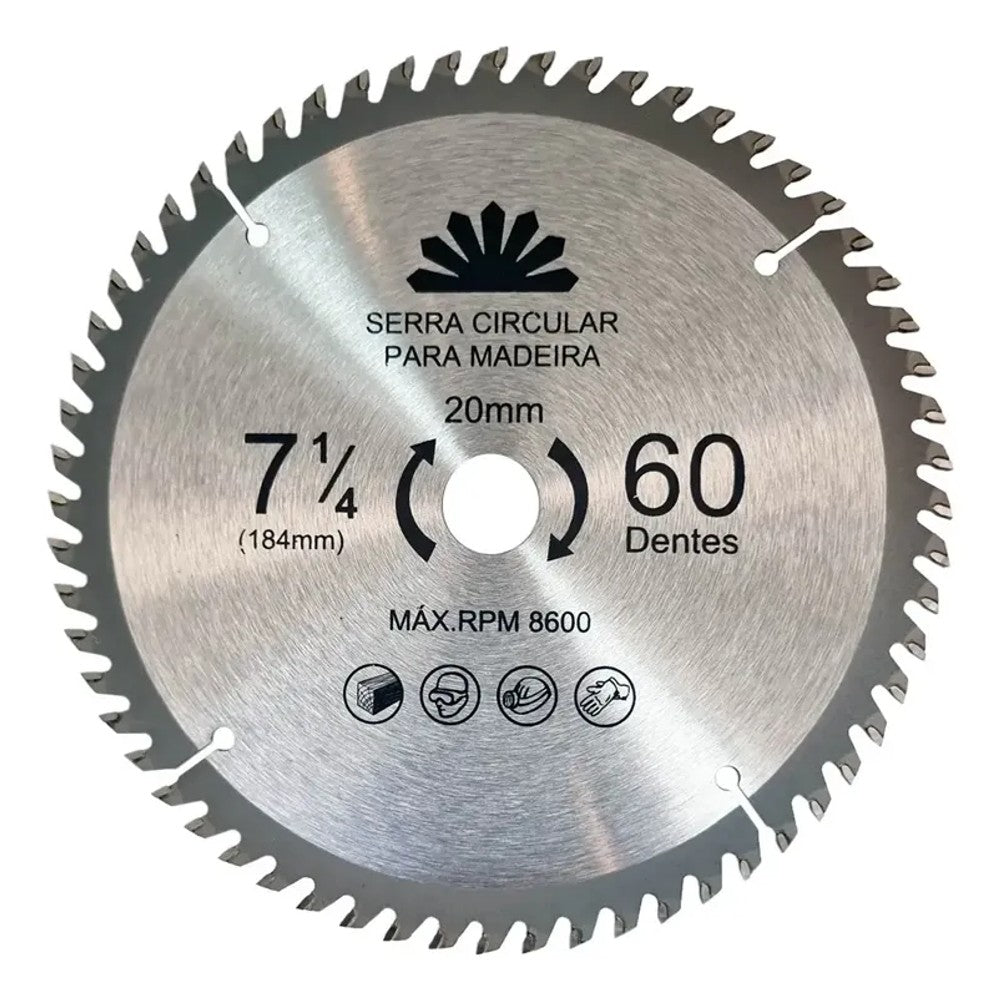 DISCO SERRA CIRCULAR 7.1/4" X 20 X 24 HTOM