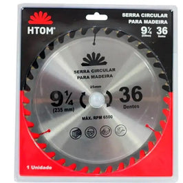 DISCO SERRA CIRCULAR 9.1/4" X 25 X 36 HTOM