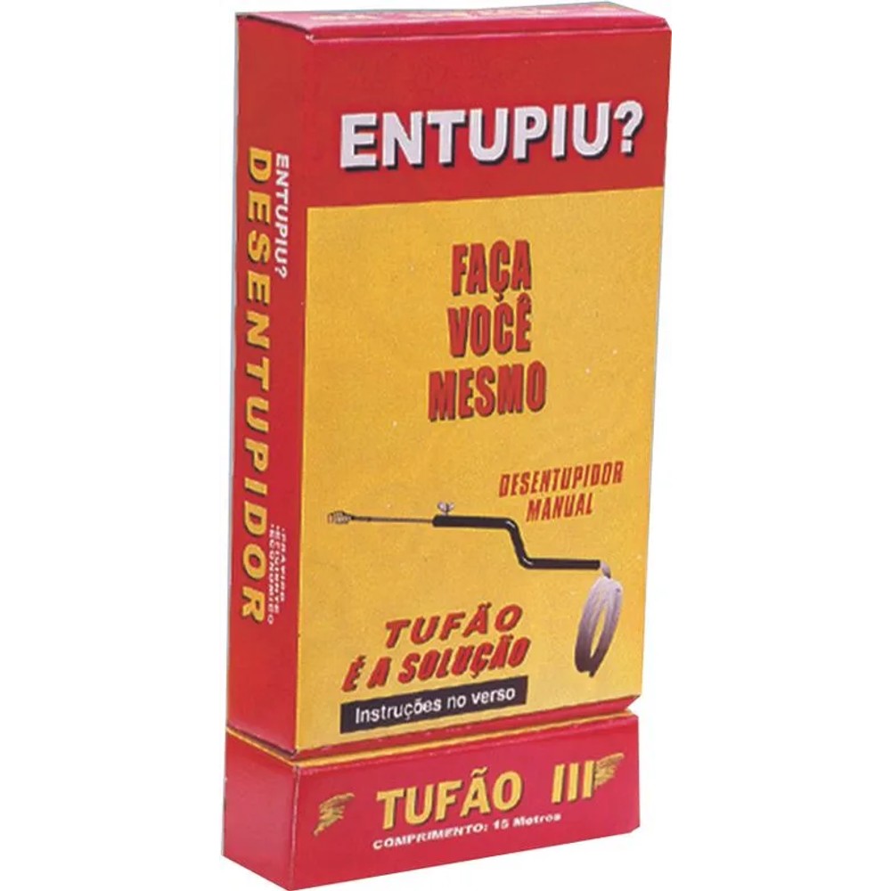 Desentupidor de Tubulação Tufão III com 15 metros