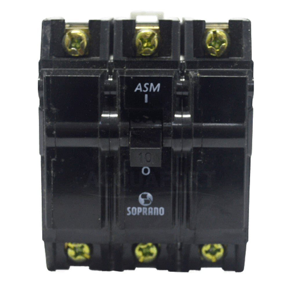 Disjuntor 3 Polos 10A 220VCA 5KA ASM3-B Soprano