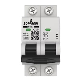 Disjuntor Bipolar 20A 3/4,5kA GIII Soprano
