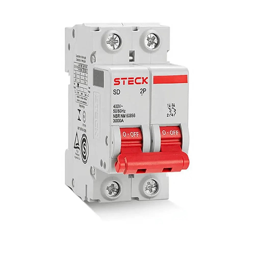 Disjuntor Bipolar 20A 3kA SDD62C20 Steck