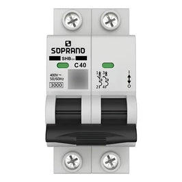 Disjuntor Bipolar 40A 3/4,5kA GIII Soprano