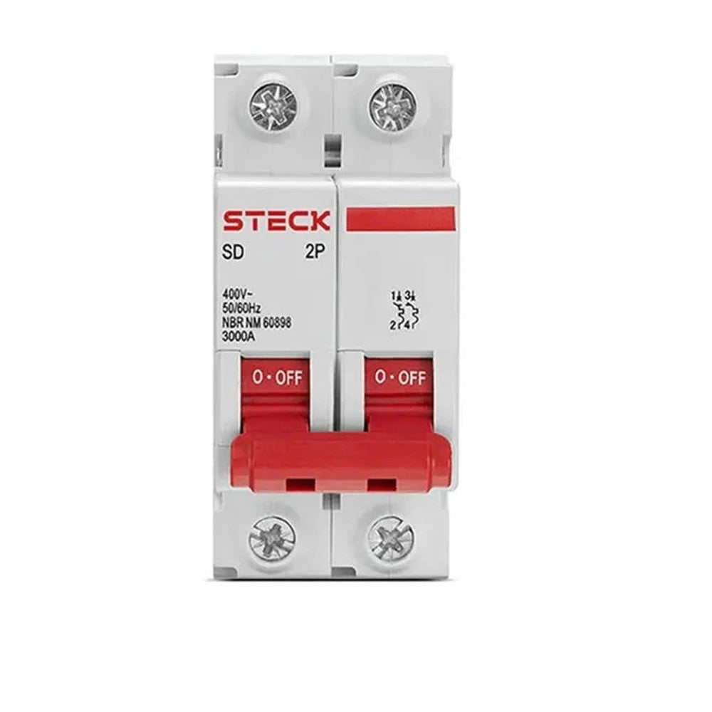 Disjuntor Bipolar 50A 6KA Padrão Cemig Steck