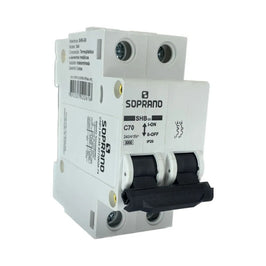 Disjuntor Bipolar 70A 3/4,5KA GII/GIII Soprano