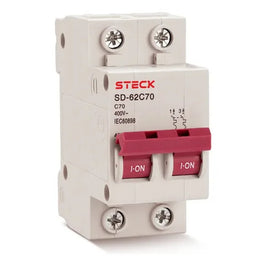 Disjuntor Bipolar 70A 4,5kA SD-62C70 Steck