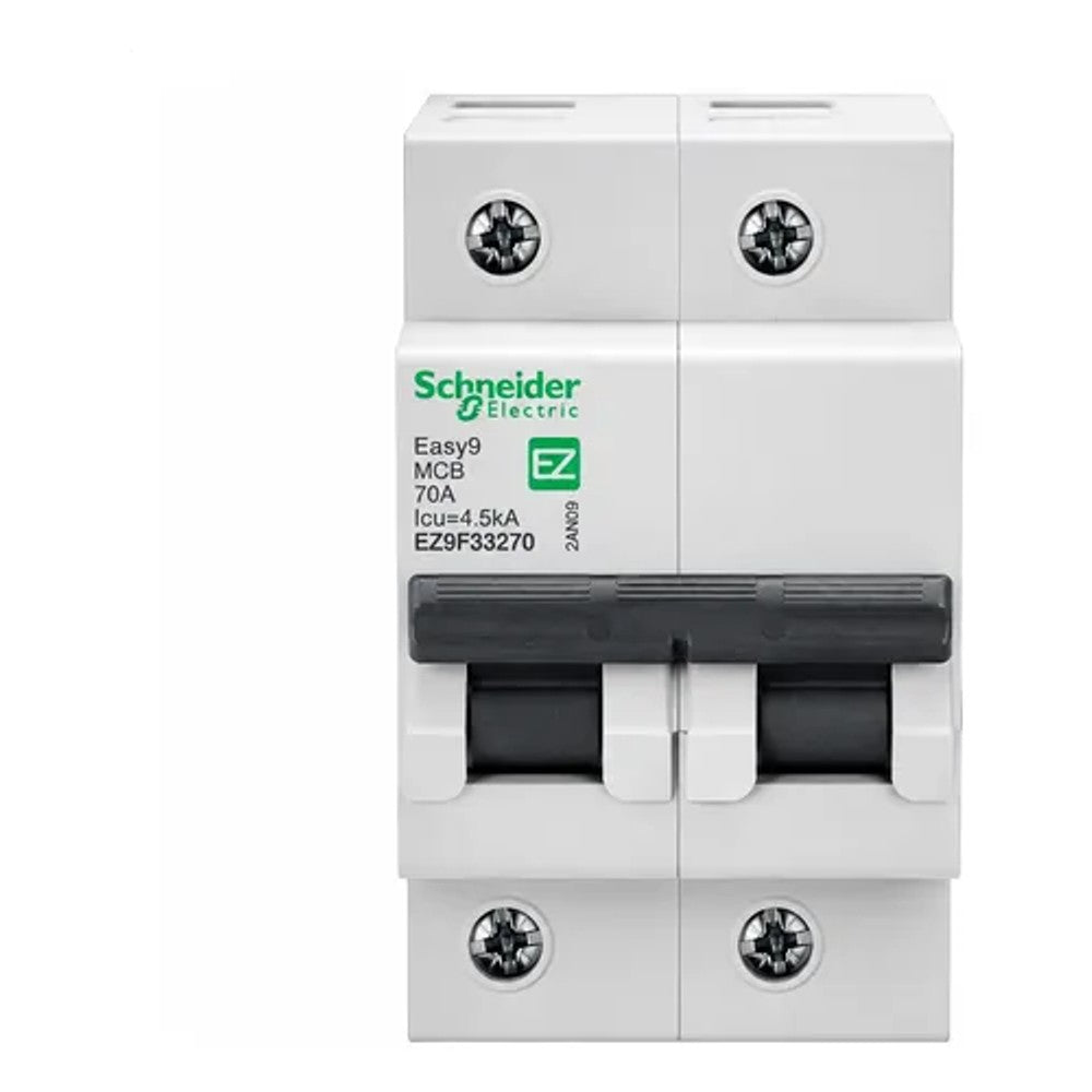 Disjuntor Bipolar 70A 4,5kA Schneider Easy9