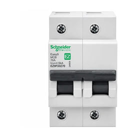 Disjuntor Bipolar 70A 4,5kA Schneider Easy9