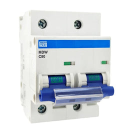 Disjuntor Bipolar 80A 3/5kA MDW-C80-2 WEG