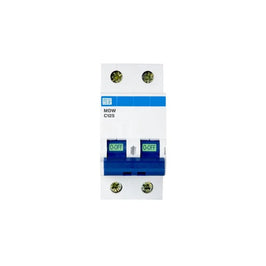 Disjuntor Bipolar Curva C 125A 3/5kA MDW-C125-2 WEG