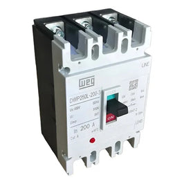 Disjuntor Caixa Moldada DWP250L 3 Polos 200A WEG