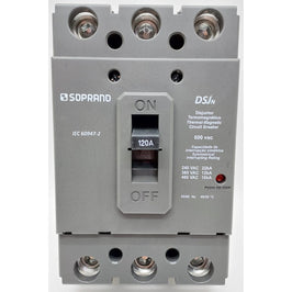 Disjuntor DSJN3B 3 X 120A 22KA CEMIG Soprano