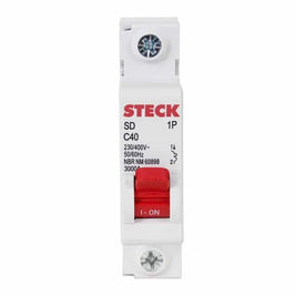 Disjuntor Monopolar 40A 3KA SD-61C40 Steck