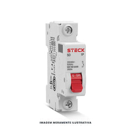 Disjuntor Monopolar 4A 3kA SD-61C04 Steck