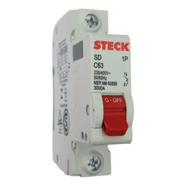 Disjuntor Monopolar 63A 3kA SDD61C63 Steck