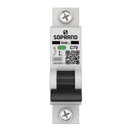 Disjuntor Monopolar 70A 3/4,5KA Linha GII/GIII Soprano