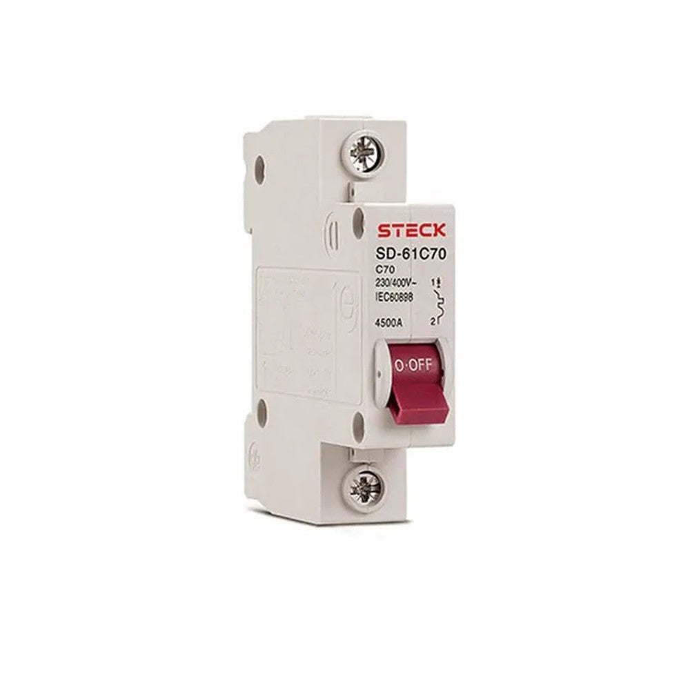 Disjuntor Monopolar 70A 4,5kA SD61C70 Steck