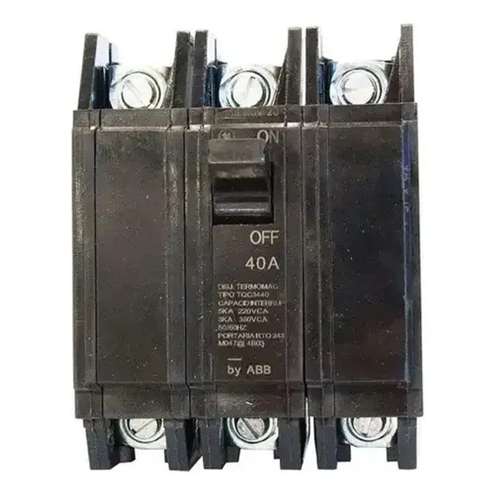 Disjuntor THQC 3 Polos 40A 10kA GE ABB