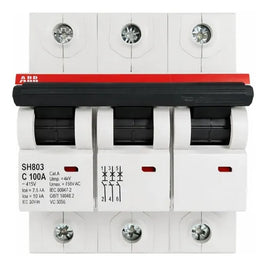 Disjuntor Tripolar 100A 10KA 415V CEMIG ABB SH803-C100