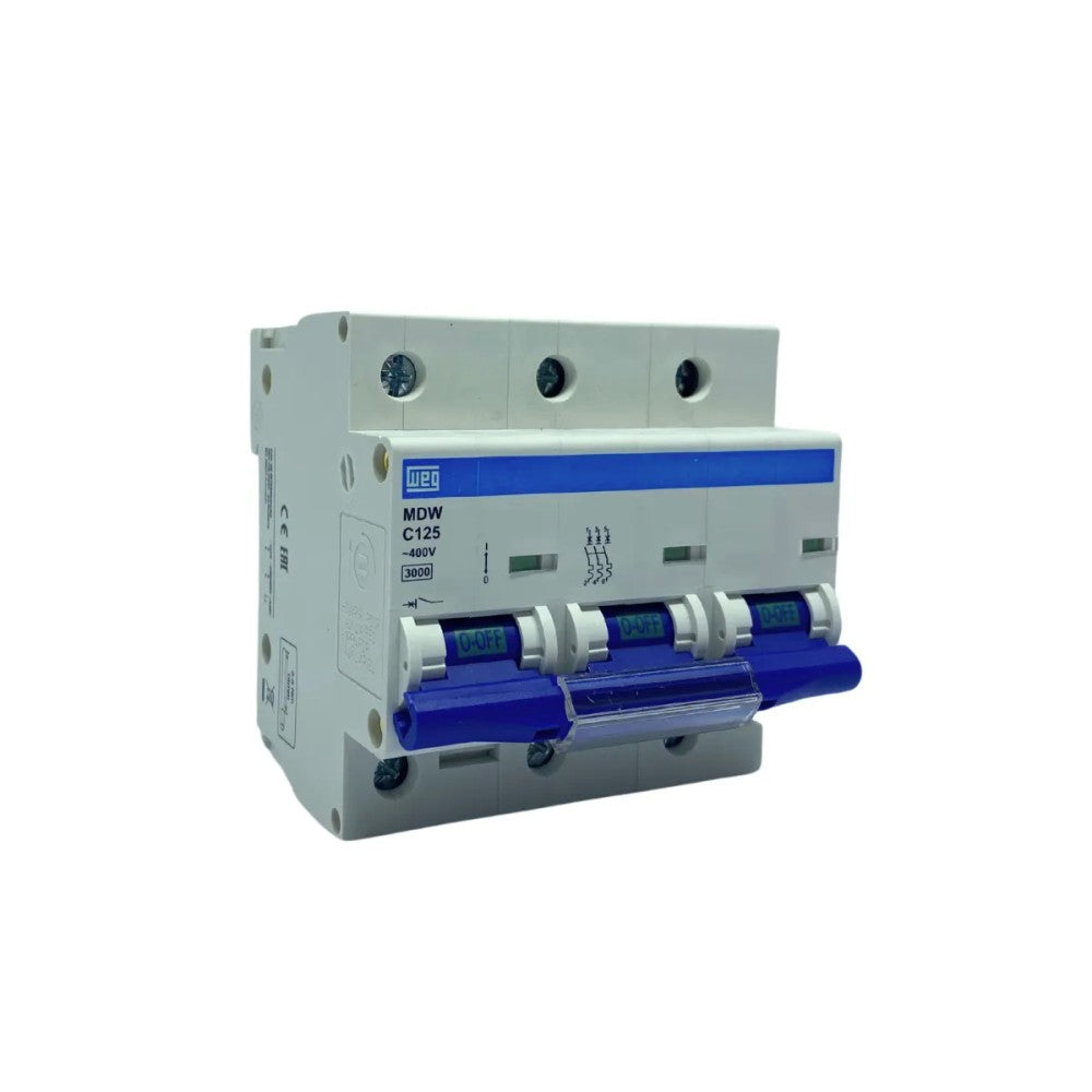 Disjuntor Tripolar 125A 3/5kA MDW-C125-3 WEG