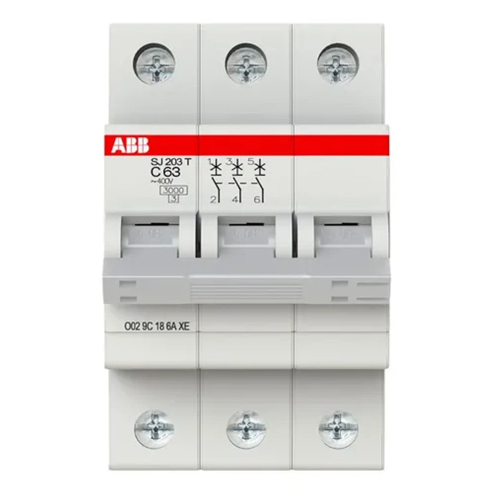 Disjuntor Tripolar 63A 5KA G33HC63 ABB