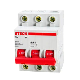 Disjuntor Tripolar 6A 3kA SDD63C06 Steck