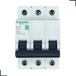 Disjuntor Tripolar 6A 4,5kA Schneider Easy9 Curva C