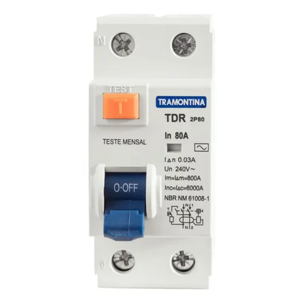 Dispositivo DR 2 Polos 30mA 80A Tramontina