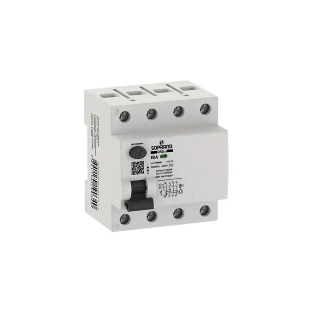 Dispositivo DR 4 Polos 30MA 100A Soprano