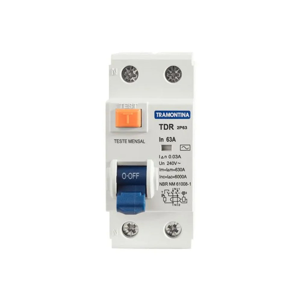 Dispositivo DR 4 Polos 30mA 63A Tramontina