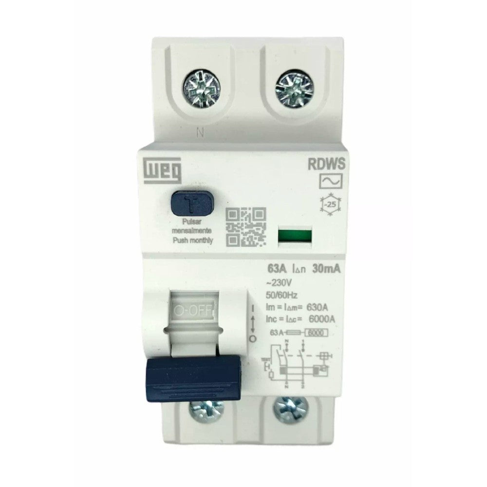 Dispositivo DR 4 Polos 30mA 63A WEG