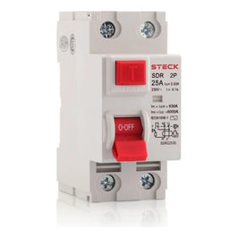 Dispositivo Diferencial Residual 4 Polos 30MA 25A Steck