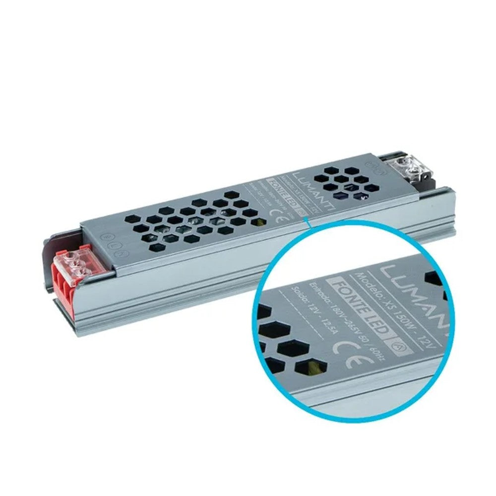 Driver LED 150W 12,5A 12V Slim PIX