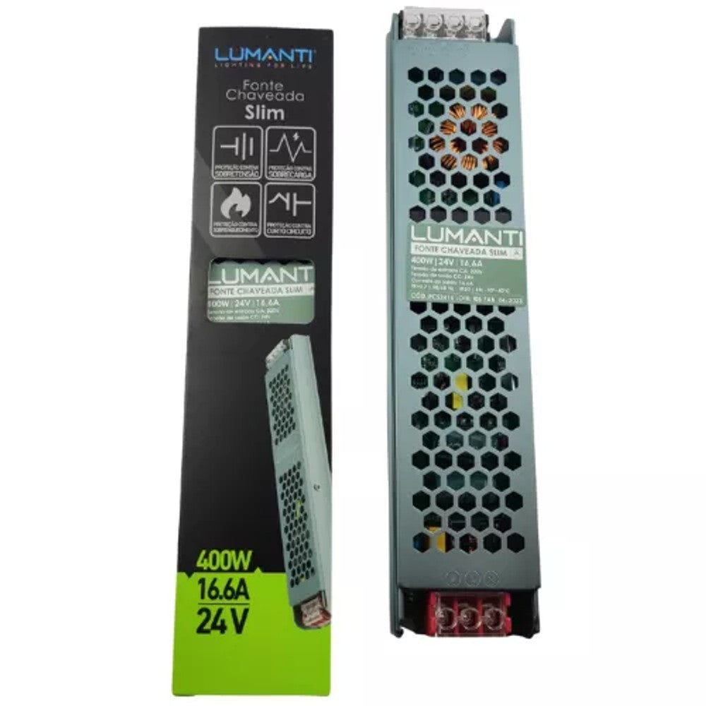Driver LED 400W 16,5A 24V Slim PIX