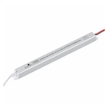 Driver LED Slim 24W 12V 2A IP20 Alumínio Cinza Gaya 1170