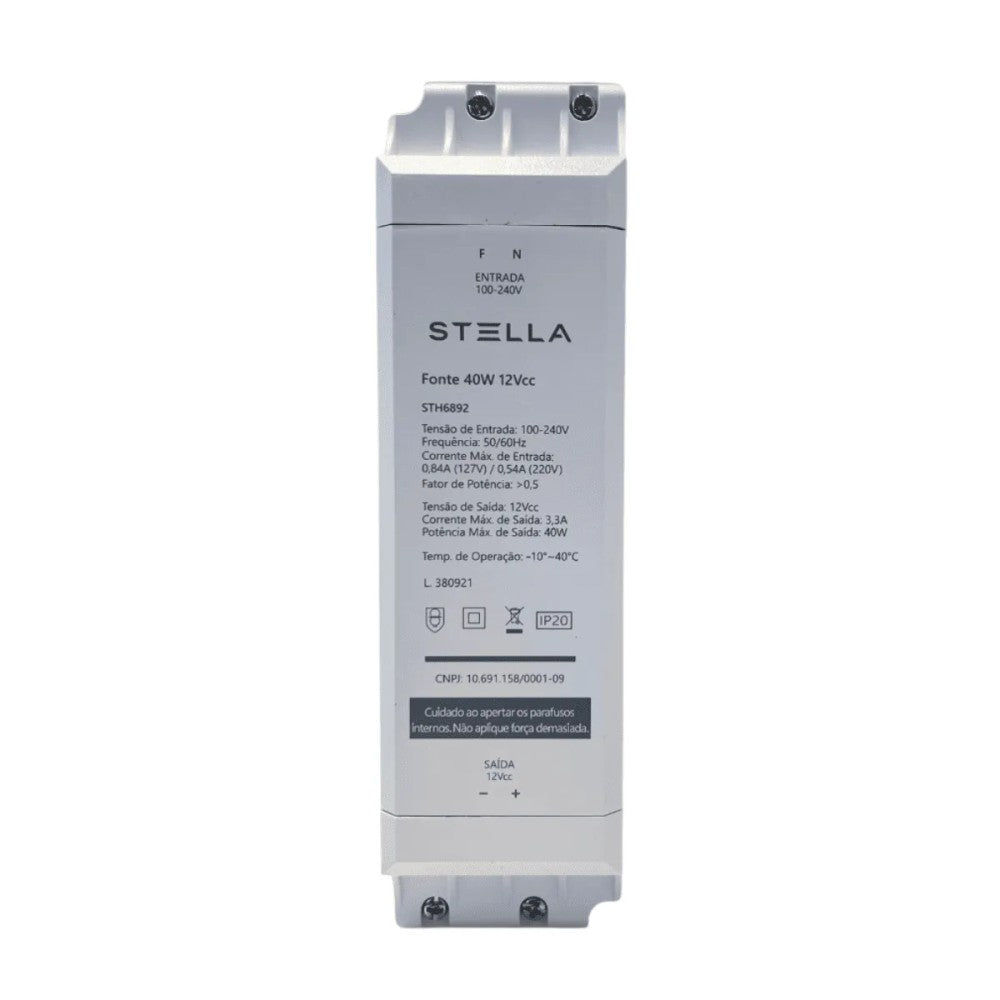 Driver LED Stella 40W 12V STH6892 ST para Fitas