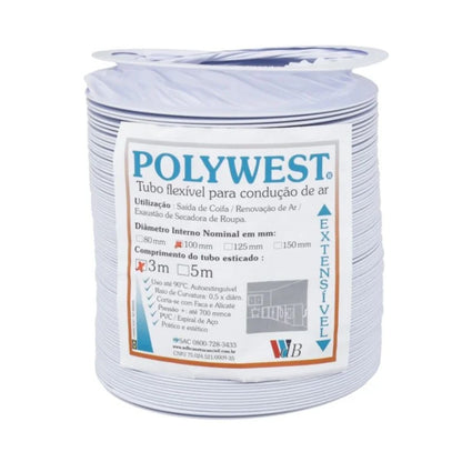 Duto Para Exaustor Diâmetro 100mm x 3m Ventokit