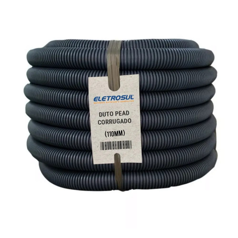 Duto Subterrâneo 110x95mm 4 Polegadas com 50 Metros