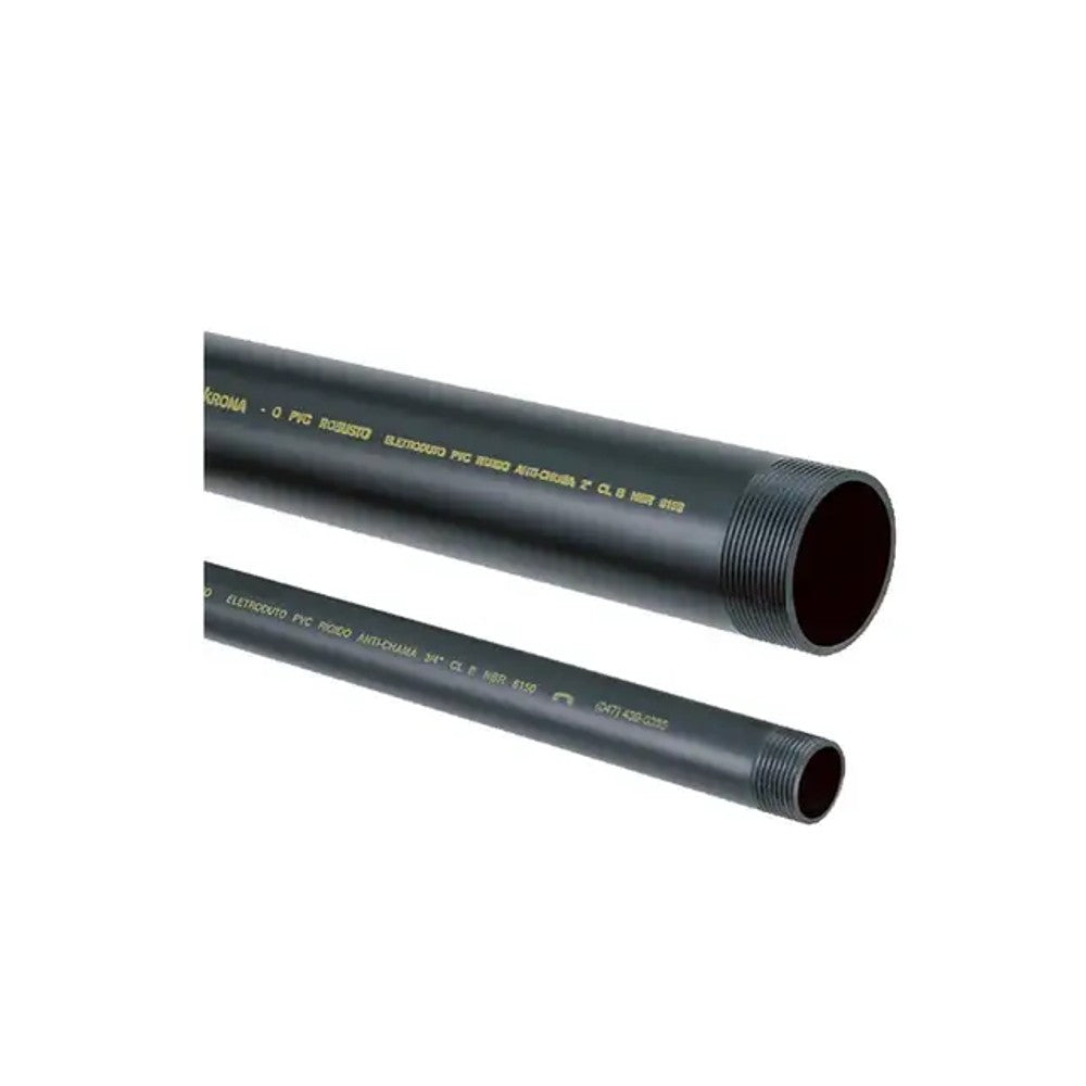 ELETRODUTO PVC 3 metros 2 polegadas Krona Preto