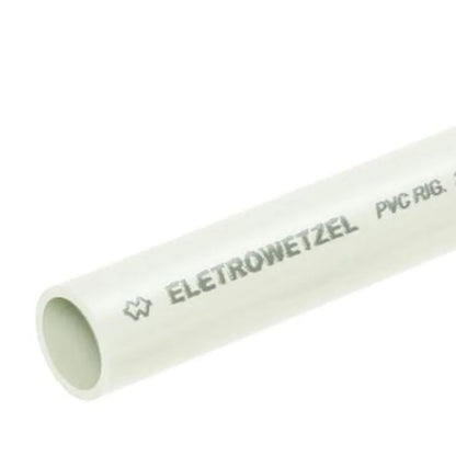 Eletroduto PVC Leve Branco Sem Rosca 1/2 Polegada Wetzel