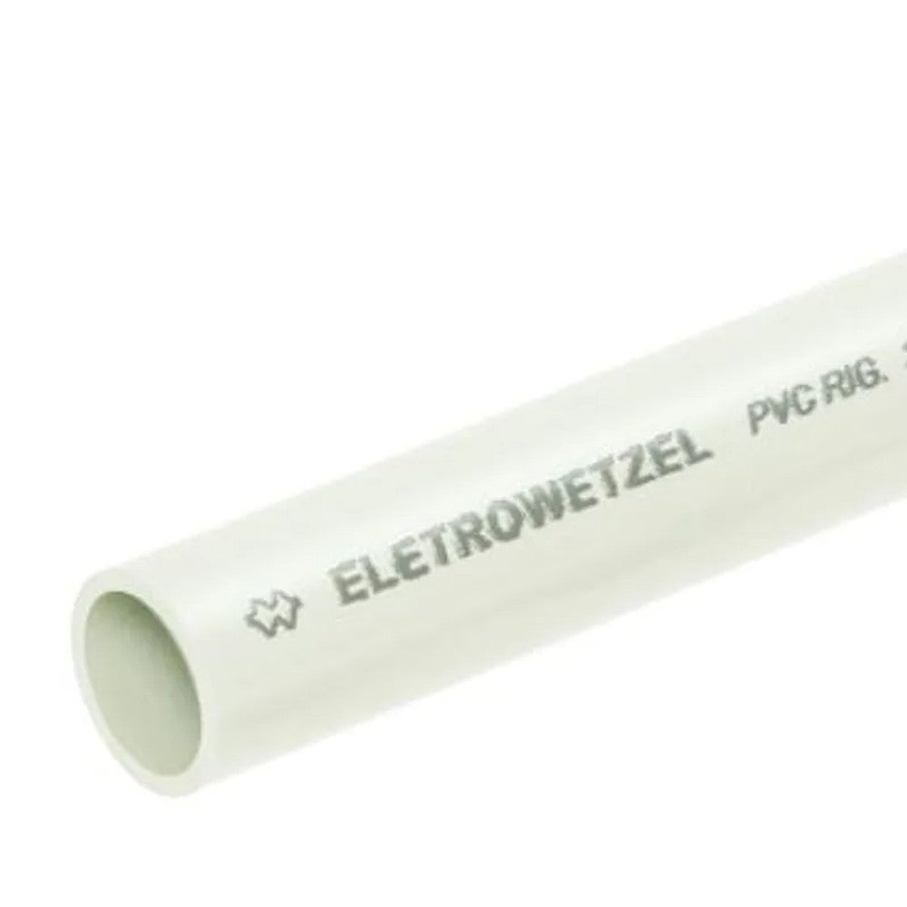 Eletroduto PVC Leve Branco Sem Rosca 1 Polegada Wetzel