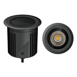 Embutido De Solo Stella Led 18,5W 3000K Preto Alumínio Ip67 S.ground