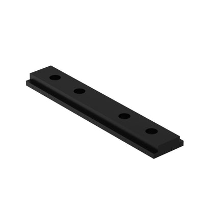 Emenda Conector para Trilho Magnético Mini Gaya Preto Alumínio 4cm