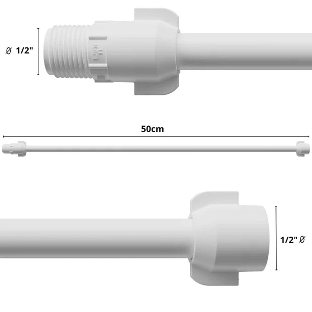 Engate Flexível Veda Branco 50cm 1/2 Astra