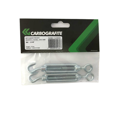 Esticador Gancho M6x85mm com 2 Peças Carbografite