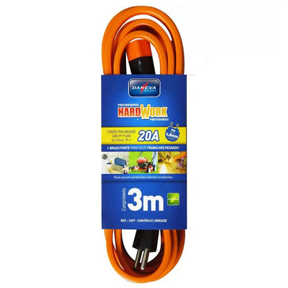 Extensão Elétrica PP 3x2,5mm 20A 3 Metros Daneva 1697